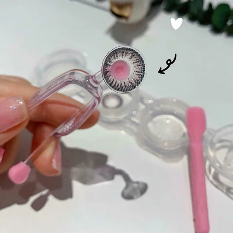 Soft Silica Contact Lens Inserter and Applicator Tweezers - Effortless Lens Wearing Aid