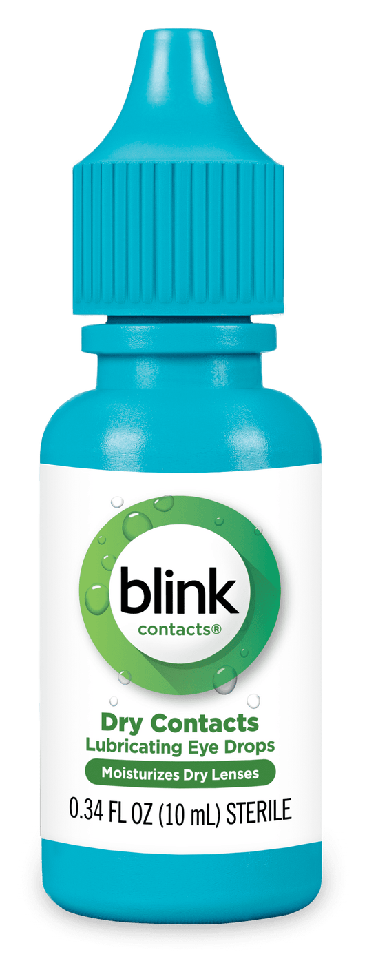 Blink Contacts Lubricating Eye Drops for Soft and RGP Lenses, 0.34 Fl. Oz.